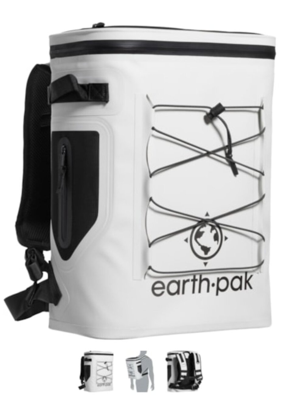 Earth Pak Loch Series 24-Can Cooler Backpack - Light Gray